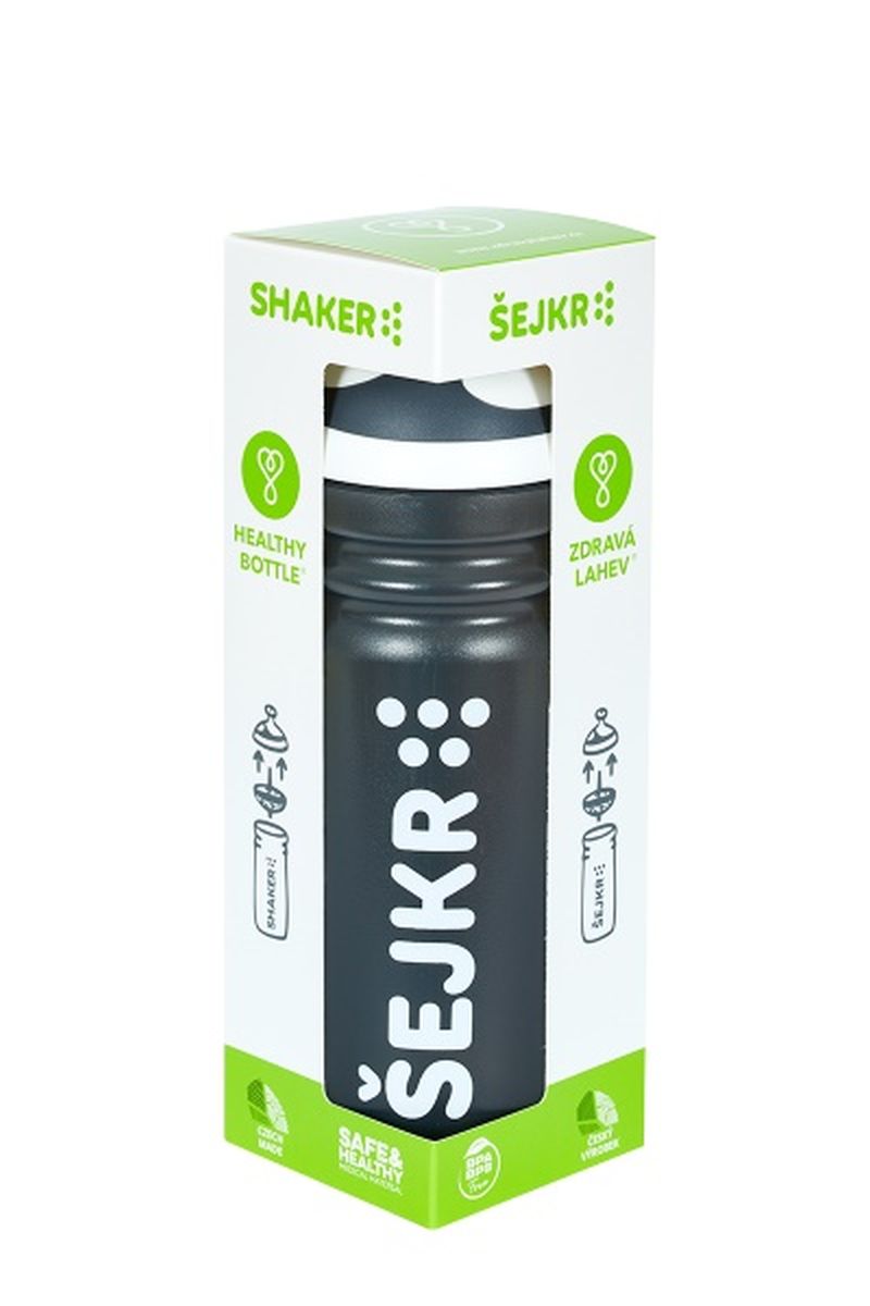 Zdravá lahev ŠEJKR bílý 0,7l - transparentní